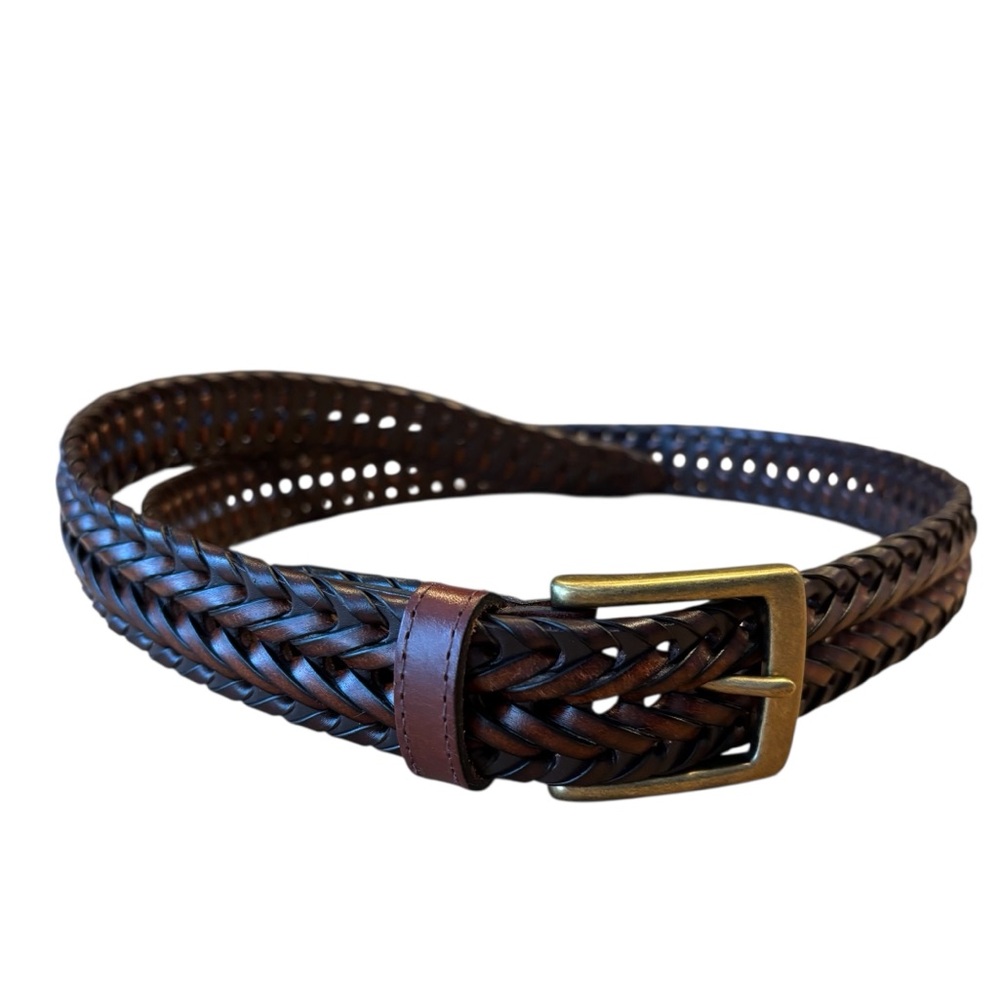Columbia Men's Braided Leather Belt - Brown